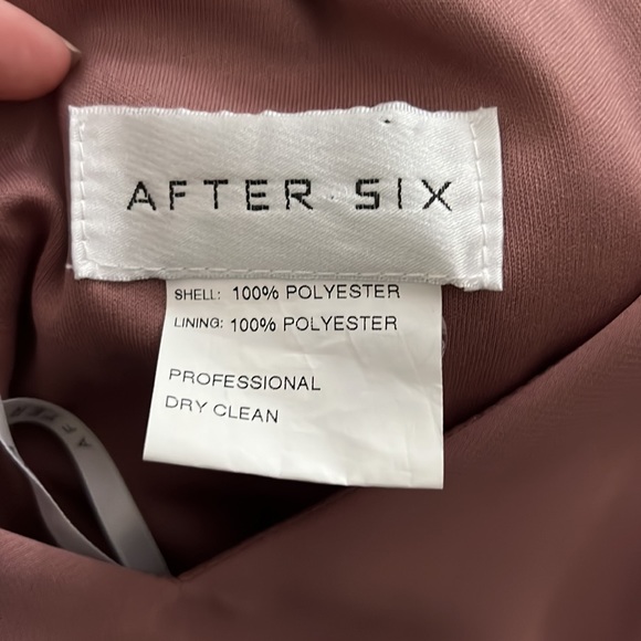 After Six Bridesmaid Dress (Style 1519) Size 6 with Extra Length- Color Sienna - Picture 3 of 4